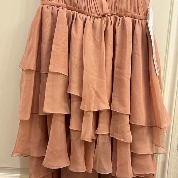 NWT Leena MacDougal blush pink high low dress - Picture 5 of 16
